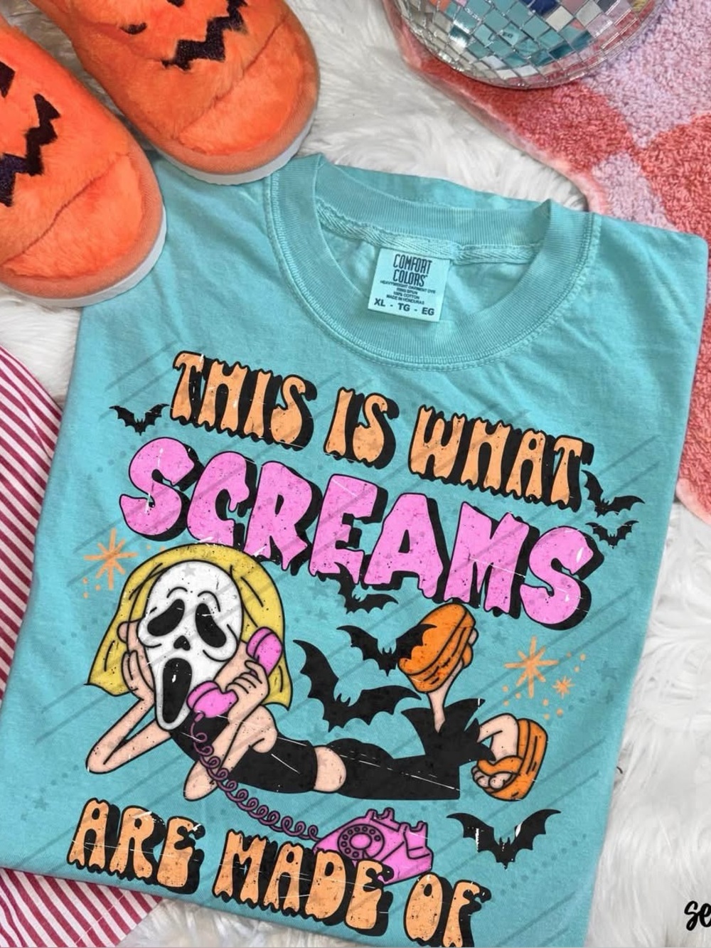 Comfort Colors This Is What Screams Are Made Of Graphic Tshirt Small-XL